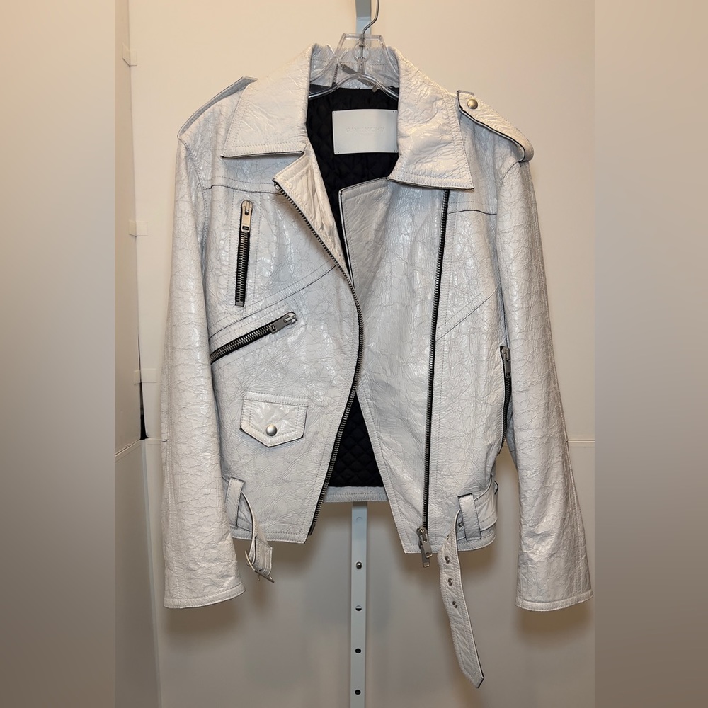 Givenchy Crackled Leather moto jacket